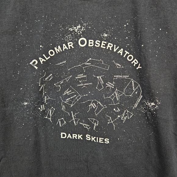 Palomar Observatory California Space Astronomy Short Sleeve Shirt Black Small - Picture 3 of 7